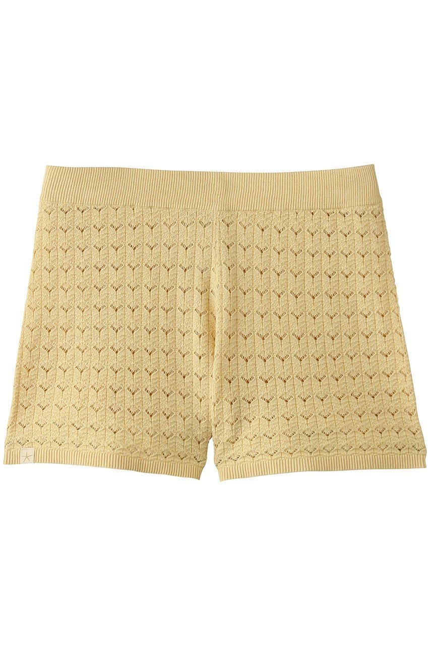 【ベアフット ドリームズ/BAREFOOT DREAMS】のヘザードコットン チューリップ ポインテル ショートパンツ インテリア・キッズ・メンズ・レディースファッション・服の通販 founy(ファニー) 　ファッション　Fashion　レディースファッション　Fashion for Women　パンツ　Pants & Trousers　ショートパンツ・ハーフパンツ　High-Waisted & Relaxed Shorts　ショート　Short, Short Length　チューリップ　Tube, Tube Top　フォルム　Silhouette, Form　リラックス　Relax, Relaxed Fit　夏　Summer　新作・新入荷　New Arrivals / New In　透かし　Cut-Out, Lacework　イエロー|ID: prp329100004932074 ipo3291000000037018117