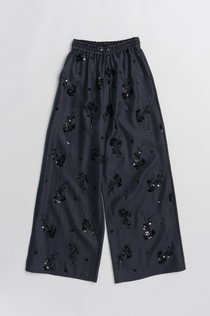 【プランク プロジェクト/PRANK PROJECT】のエンブロイダリーイージーパンツ / Embroidered Easy Pants インテリア・キッズ・メンズ・レディースファッション・服の通販 founy(ファニー) https://founy.com/ ファッション Fashion レディースファッション Fashion for Women パンツ Pants & Trousers スパンコール Sequins, Sequin Embellishment バランス Balance, Style Balance ボトム Bottoms, Lower Wear モチーフ Motif, Design Theme ワイド Wide, Wide Fit 夏 Summer 新作・新入荷 New Arrivals / New In |ID: prp329100004932079 ipo3291000000037018158