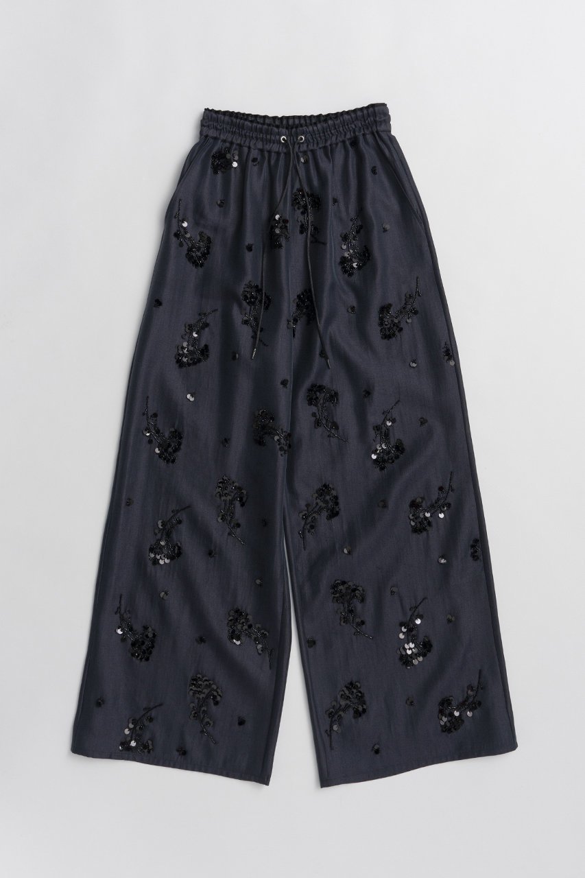 【プランク プロジェクト/PRANK PROJECT】のエンブロイダリーイージーパンツ / Embroidered Easy Pants インテリア・キッズ・メンズ・レディースファッション・服の通販 founy(ファニー) 　ファッション　Fashion　レディースファッション　Fashion for Women　パンツ　Pants & Trousers　スパンコール　Sequins, Sequin Embellishment　バランス　Balance, Style Balance　ボトム　Bottoms, Lower Wear　モチーフ　Motif, Design Theme　ワイド　Wide, Wide Fit　夏　Summer　新作・新入荷　New Arrivals / New In　NVY(ネイビー)|ID: prp329100004932079 ipo3291000000037018159