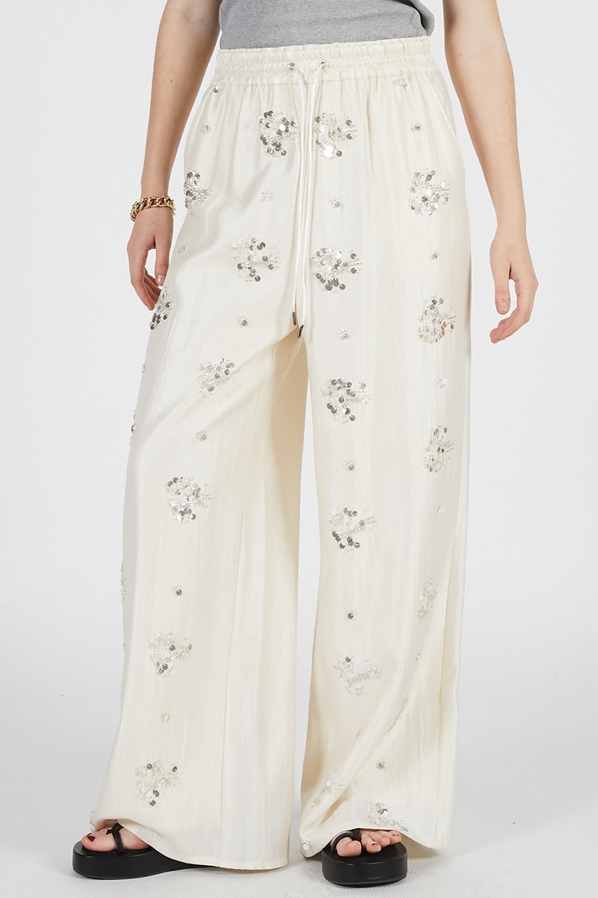 【プランク プロジェクト/PRANK PROJECT】のエンブロイダリーイージーパンツ / Embroidered Easy Pants 人気、トレンドファッション・服の通販 founy(ファニー) 　ファッション　Fashion　レディースファッション　Fashion for Women　パンツ　Pants & Trousers　スパンコール　Sequins, Sequin Embellishment　バランス　Balance, Style Balance　ボトム　Bottoms, Lower Wear　モチーフ　Motif, Design Theme　ワイド　Wide, Wide Fit　夏　Summer　新作・新入荷　New Arrivals / New In　other-4|ID: prp329100004932079 ipo3291000000037018163