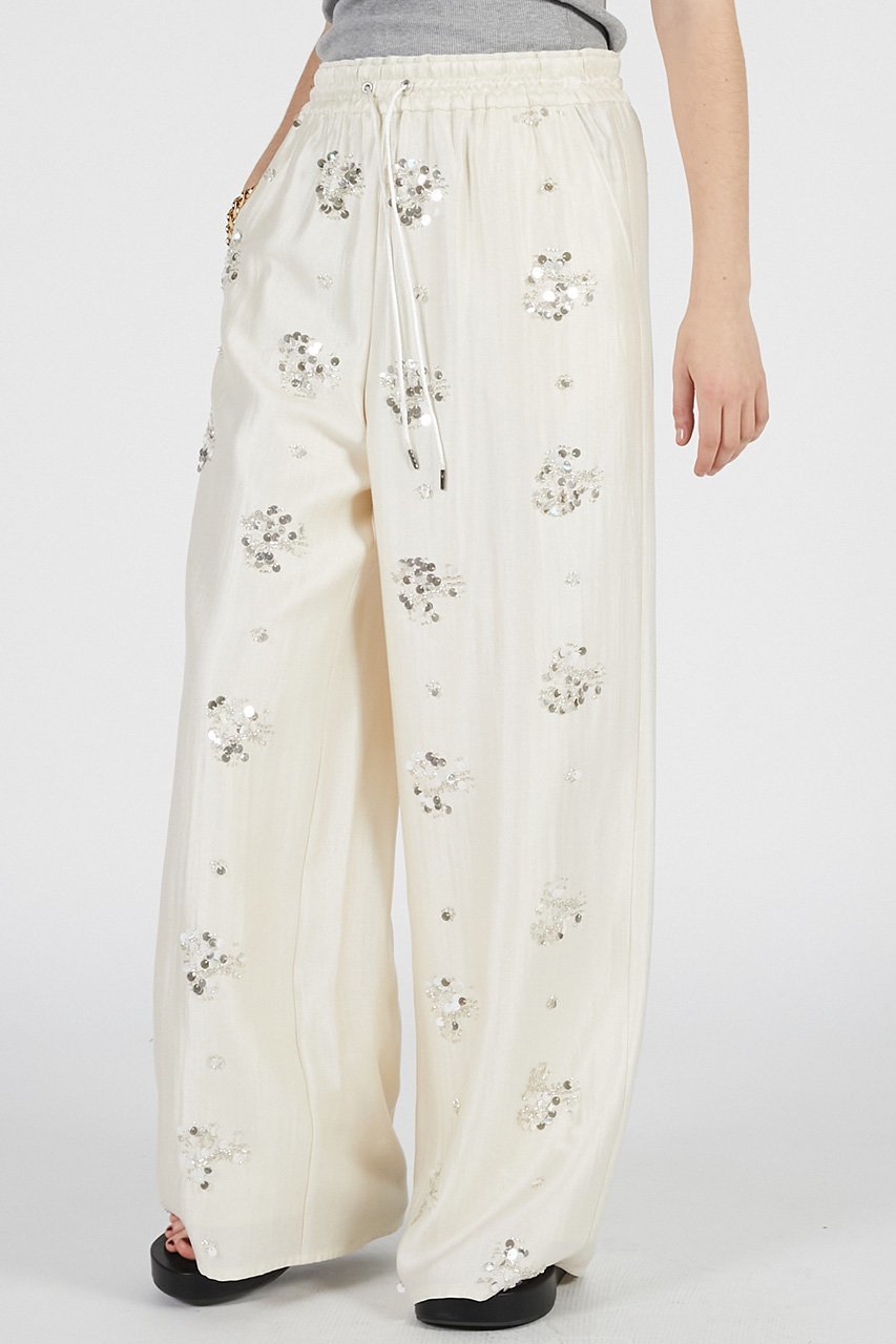 【プランク プロジェクト/PRANK PROJECT】のエンブロイダリーイージーパンツ / Embroidered Easy Pants 人気、トレンドファッション・服の通販 founy(ファニー) 　ファッション　Fashion　レディースファッション　Fashion for Women　パンツ　Pants & Trousers　スパンコール　Sequins, Sequin Embellishment　バランス　Balance, Style Balance　ボトム　Bottoms, Lower Wear　モチーフ　Motif, Design Theme　ワイド　Wide, Wide Fit　夏　Summer　新作・新入荷　New Arrivals / New In　other-5|ID: prp329100004932079 ipo3291000000037018164