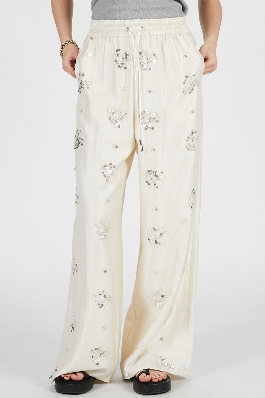 【プランク プロジェクト/PRANK PROJECT】のエンブロイダリーイージーパンツ / Embroidered Easy Pants 人気、トレンドファッション・服の通販 founy(ファニー) 　ファッション　Fashion　レディースファッション　Fashion for Women　パンツ　Pants & Trousers　スパンコール　Sequins, Sequin Embellishment　バランス　Balance, Style Balance　ボトム　Bottoms, Lower Wear　モチーフ　Motif, Design Theme　ワイド　Wide, Wide Fit　夏　Summer　新作・新入荷　New Arrivals / New In　other-8|ID: prp329100004932079 ipo3291000000037018167