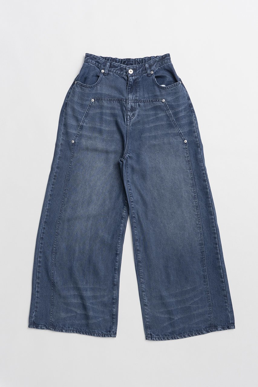 【プランク プロジェクト/PRANK PROJECT】のテンセルデニムワイドパンツ / Tencel Denim Wide Pants インテリア・キッズ・メンズ・レディースファッション・服の通販 founy(ファニー) 　ファッション　Fashion　レディースファッション　Fashion for Women　パンツ　Pants & Trousers　クラシック　Classic, Timeless Style　デニム　Denim, Jeans Material　ブリーチ　Bleach, Washed Finish　リアル　Real, Realistic　ワイド　Wide, Wide Fit　夏　Summer　新作・新入荷　New Arrivals / New In　BLU(ブルー)|ID: prp329100004932080 ipo3291000000037018170