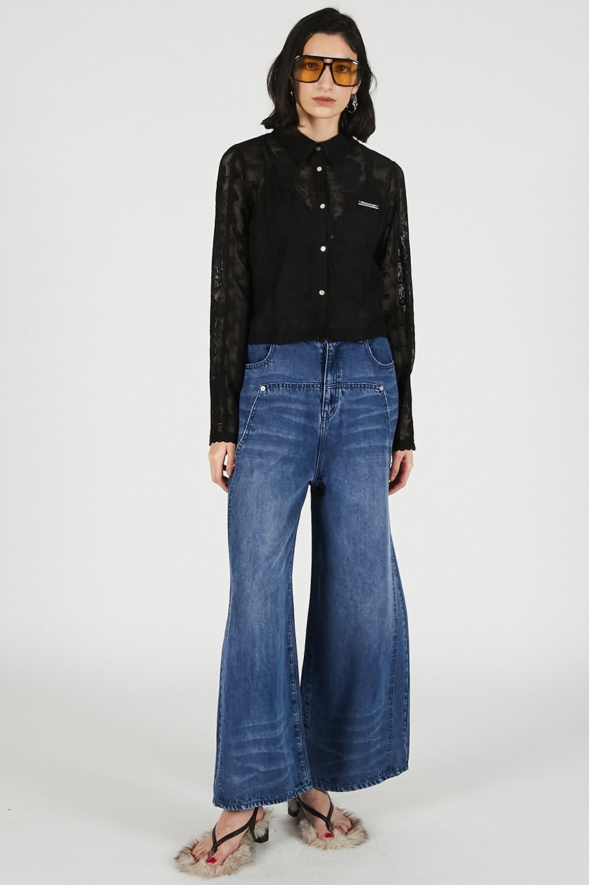 【プランク プロジェクト/PRANK PROJECT】のテンセルデニムワイドパンツ / Tencel Denim Wide Pants 人気、トレンドファッション・服の通販 founy(ファニー) 　ファッション　Fashion　レディースファッション　Fashion for Women　パンツ　Pants & Trousers　クラシック　Classic, Timeless Style　デニム　Denim, Jeans Material　ブリーチ　Bleach, Washed Finish　リアル　Real, Realistic　ワイド　Wide, Wide Fit　夏　Summer　新作・新入荷　New Arrivals / New In　other-2|ID: prp329100004932080 ipo3291000000037018171