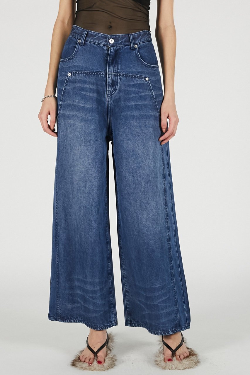 【プランク プロジェクト/PRANK PROJECT】のテンセルデニムワイドパンツ / Tencel Denim Wide Pants 人気、トレンドファッション・服の通販 founy(ファニー) 　ファッション　Fashion　レディースファッション　Fashion for Women　パンツ　Pants & Trousers　クラシック　Classic, Timeless Style　デニム　Denim, Jeans Material　ブリーチ　Bleach, Washed Finish　リアル　Real, Realistic　ワイド　Wide, Wide Fit　夏　Summer　新作・新入荷　New Arrivals / New In　other-3|ID: prp329100004932080 ipo3291000000037018172
