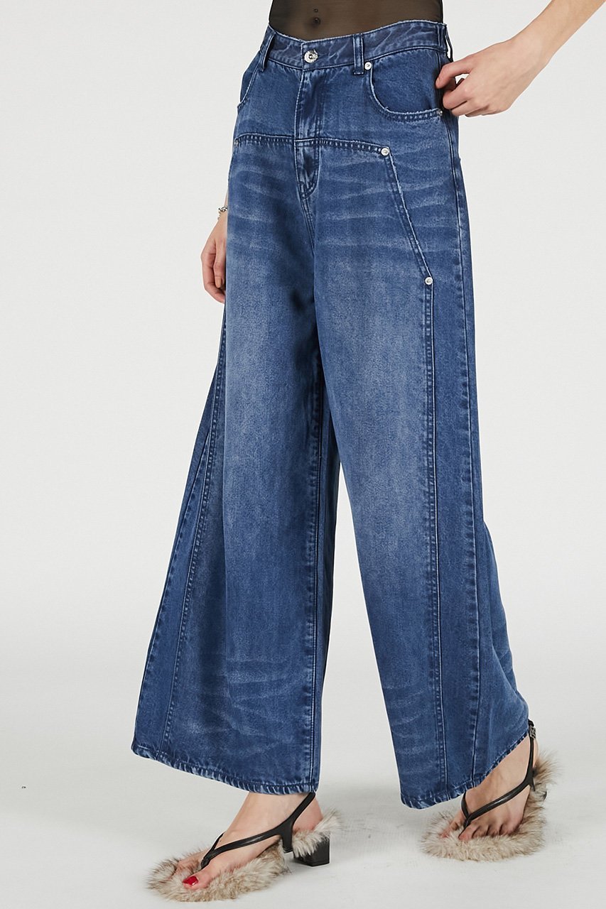 【プランク プロジェクト/PRANK PROJECT】のテンセルデニムワイドパンツ / Tencel Denim Wide Pants 人気、トレンドファッション・服の通販 founy(ファニー) 　ファッション　Fashion　レディースファッション　Fashion for Women　パンツ　Pants & Trousers　クラシック　Classic, Timeless Style　デニム　Denim, Jeans Material　ブリーチ　Bleach, Washed Finish　リアル　Real, Realistic　ワイド　Wide, Wide Fit　夏　Summer　新作・新入荷　New Arrivals / New In　other-4|ID: prp329100004932080 ipo3291000000037018173