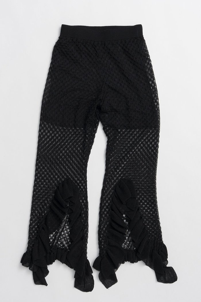 【プランク プロジェクト/PRANK PROJECT】のシアーニットフリルパンツ / Sheer Knit Frill Pants インテリア・キッズ・メンズ・レディースファッション・服の通販 founy(ファニー) https://founy.com/ ファッション Fashion レディースファッション Fashion for Women パンツ Pants & Trousers シアー Sheer, See-Through スリット Slit, Slit Detail セットアップ Set-Up, Coordinated Outfit フロント Front, Front Design レース Lace, Lace Fabric 夏 Summer 新作・新入荷 New Arrivals / New In |ID: prp329100004932081 ipo3291000000037018177