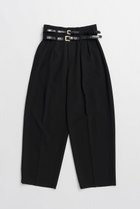 【プランク プロジェクト/PRANK PROJECT】のダブルベルトスラックス / Double Belt Slacks BLK(ブラック)|ID: prp329100004932082 ipo3291000000037018188