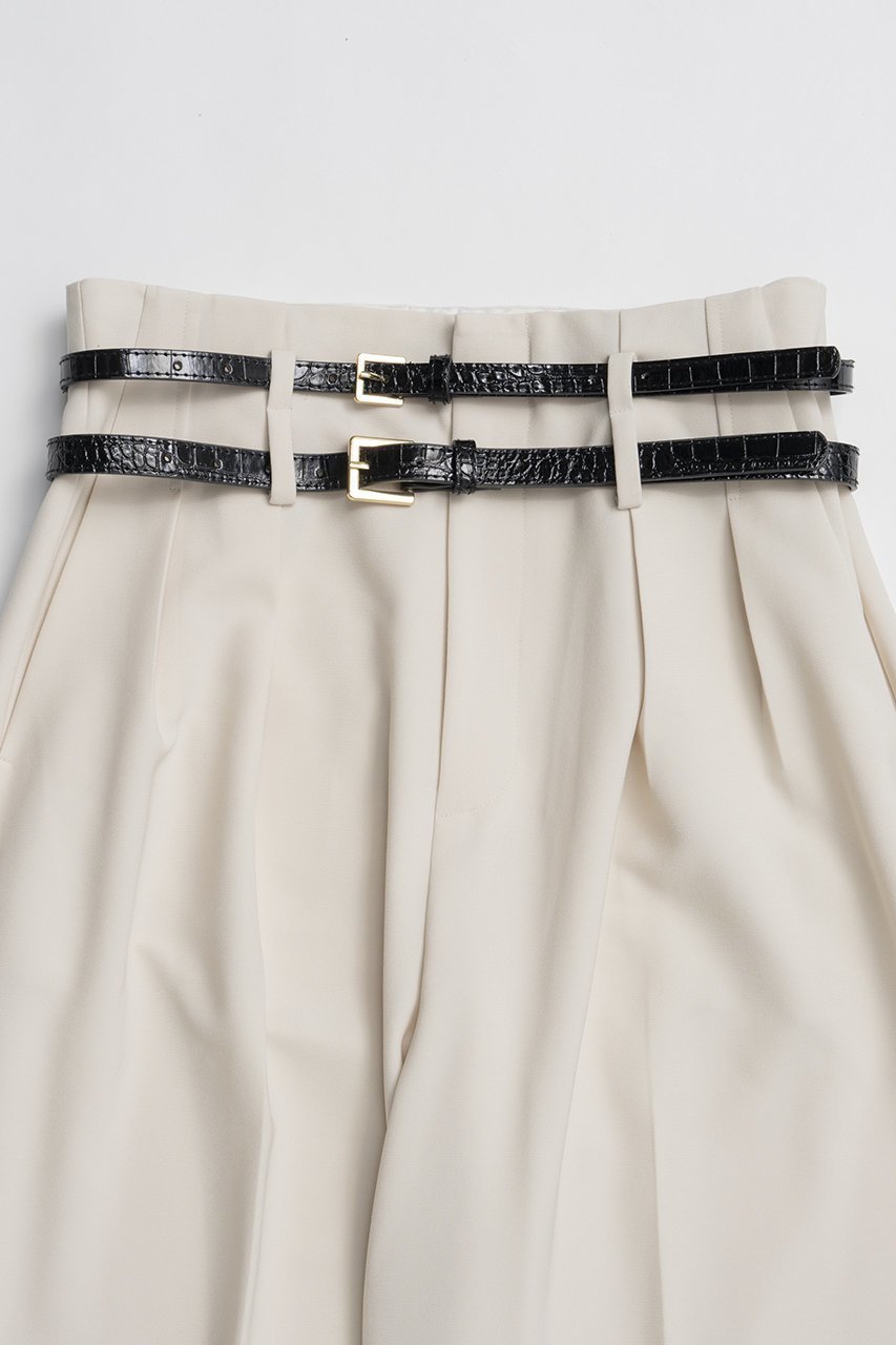 【プランク プロジェクト/PRANK PROJECT】のダブルベルトスラックス / Double Belt Slacks 人気、トレンドファッション・服の通販 founy(ファニー) 　ファッション　Fashion　レディースファッション　Fashion for Women　パンツ　Pants & Trousers　ベルト&ウエストマーク　Belts & Waist Accessories　コンパクト　Compact, Small Size　シンプル　Simple, Minimal　ストレート　Straight, Straight Cut　フロント　Front, Front Design　新作・新入荷　New Arrivals / New In　other-2|ID: prp329100004932082 ipo3291000000037018191