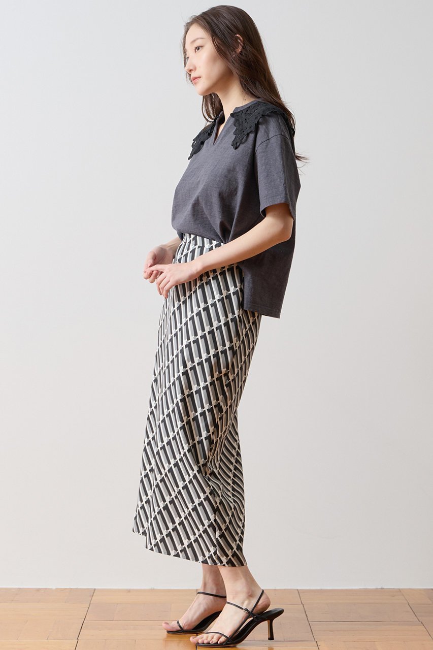 【ティアラ/Tiara】のトリコロールプリントナロースカート 人気、トレンドファッション・服の通販 founy(ファニー) 　ファッション　Fashion　レディースファッション　Fashion for Women　スカート　Skirts　ロングスカート　Long Skirts / Maxi & Midi Skirts　おすすめ　Recommended / Our Picks　コンパクト　Compact, Small Size　スカーフ　Scarf, Neckwear　セットアップ　Set-Up, Coordinated Outfit　ツイル　Twist, Twisted Detail　プリント　Print, Printed Pattern　ボトム　Bottoms, Lower Wear　ロング　Long, Long-Length　夏　Summer　新作・新入荷　New Arrivals / New In　other-5|ID: prp329100004932086 ipo3291000000037018232