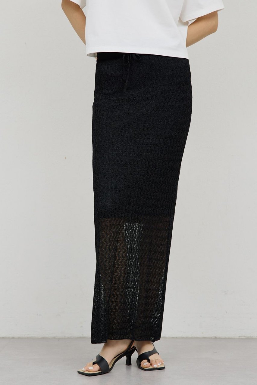 【ガリャルダガランテ/GALLARDAGALANTE】のラメラッセルスカート インテリア・キッズ・メンズ・レディースファッション・服の通販 founy(ファニー) 　ファッション　Fashion　レディースファッション　Fashion for Women　スカート　Skirts　ロングスカート　Long Skirts / Maxi & Midi Skirts　おすすめ　Recommended / Our Picks　フィット　Fit, Slim Fit　ペチコート　Petticoat, Underskirt　ロング　Long, Long-Length　エレガント 上品　Elegant　新作・新入荷　New Arrivals / New In　ブラック|ID: prp329100004932087 ipo3291000000037018236