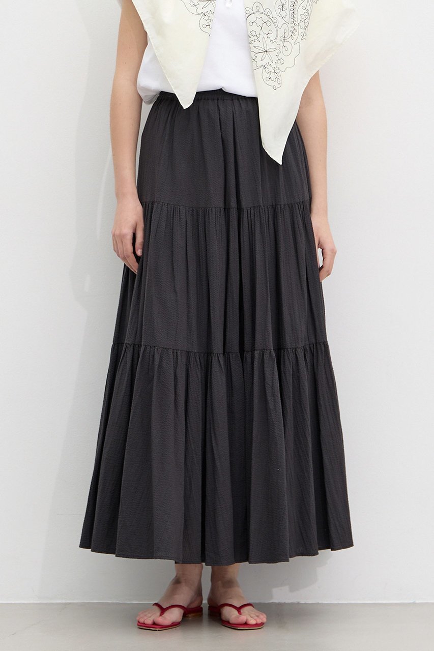 【マルティニーク/martinique】の【MARIHA】星明りのスカート インテリア・キッズ・メンズ・レディースファッション・服の通販 founy(ファニー) 　ファッション　Fashion　レディースファッション　Fashion for Women　スカート　Skirts　ロングスカート　Long Skirts / Maxi & Midi Skirts　インド　Indian Textile　シンプル　Simple, Minimal　ティアードスカート　Tiered Skirt, Flounced Skirt　リラックス　Relax, Relaxed Fit　ロング　Long, Long-Length　新作・新入荷　New Arrivals / New In　ブラック|ID: prp329100004932088 ipo3291000000037018245