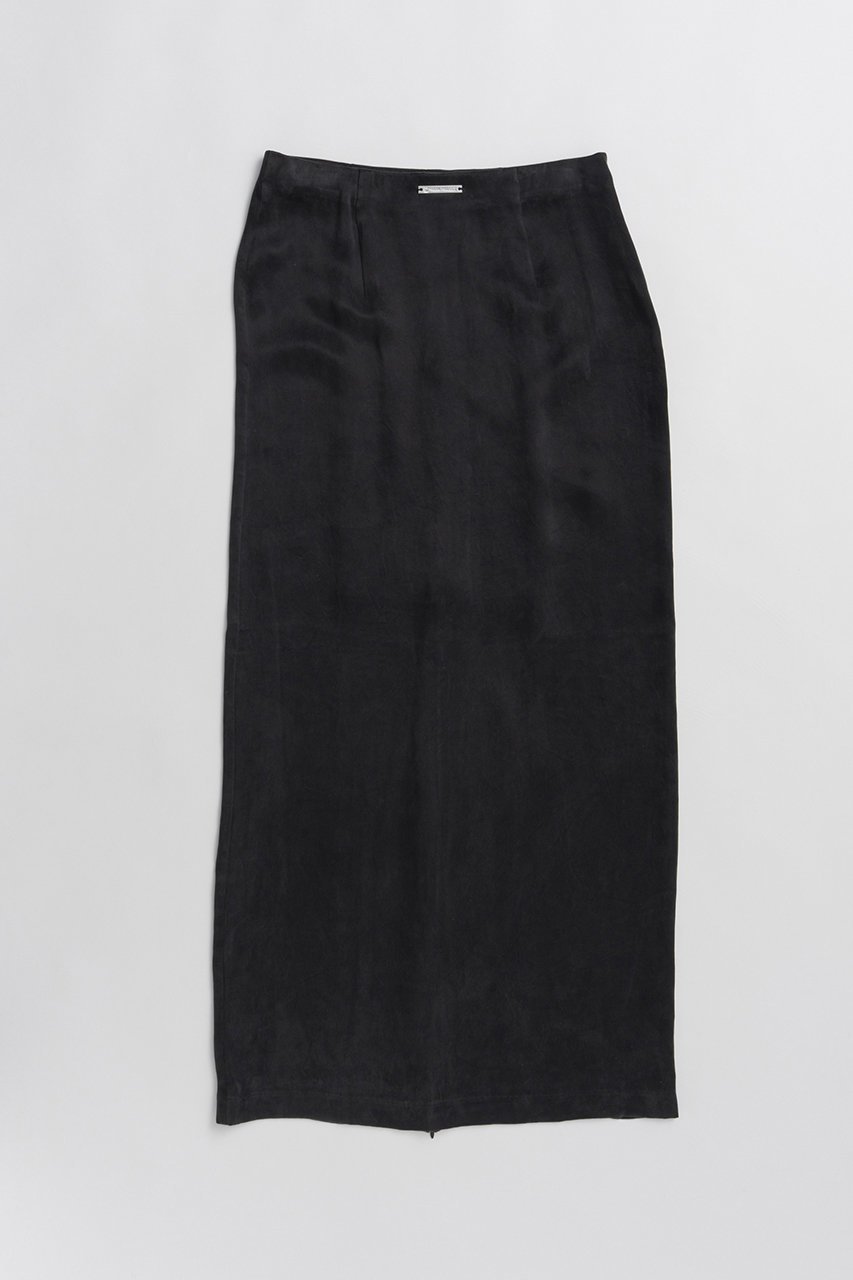 【プランク プロジェクト/PRANK PROJECT】のナローマキシスカート / Narrow Maxi Skirt インテリア・キッズ・メンズ・レディースファッション・服の通販 founy(ファニー) 　ファッション　Fashion　レディースファッション　Fashion for Women　スカート　Skirts　ロングスカート　Long Skirts / Maxi & Midi Skirts　キュプラ　Cupro, Eco Fabric　サテン　Satin, Glossy Fabric　シンプル　Simple, Minimal　ストレート　Straight, Straight Cut　スリット　Slit, Slit Detail　ロング　Long, Long-Length　エレガント 上品　Elegant　夏　Summer　新作・新入荷　New Arrivals / New In　BLK(ブラック)|ID: prp329100004932091 ipo3291000000037018269