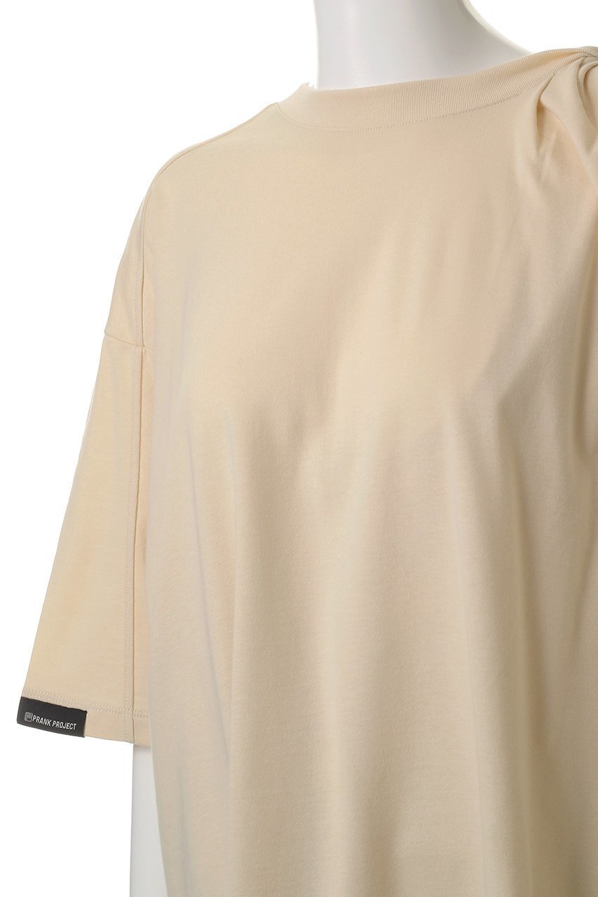 【プランク プロジェクト/PRANK PROJECT】のレイヤードツイストオーバートップ / Layered Twist Over Top 人気、トレンドファッション・服の通販 founy(ファニー) 　ファッション　Fashion　レディースファッション　Fashion for Women　トップス・カットソー　Cut & Sew Tops　シャツ・ブラウス・オフィスカジュアル　Elegant Blouses & Button-Ups　ロングTシャツ・Tシャツ　Longline T-Shirts & Tees　カットソー・ベーシックTシャツ　Cut-and-Sewn Tops / Stretch Tees & Basics　おすすめ　Recommended / Our Picks　アシンメトリー　Asymmetrical Style　ショート　Short, Short Length　スリーブ　Sleeve, Long Sleeve / Short Sleeve　デニム　Denim, Jeans Material　バランス　Balance, Style Balance　ワイド　Wide, Wide Fit　エレガント 上品　Elegant　other-5|ID: prp329100004932096 ipo3291000000037018333