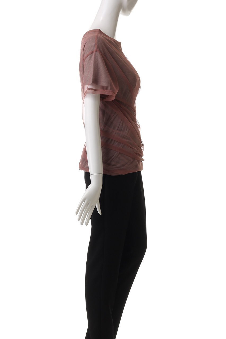 【プランク プロジェクト/PRANK PROJECT】のツイストレイヤードトップ / Twist Layered Top 人気、トレンドファッション・服の通販 founy(ファニー) 　ファッション　Fashion　レディースファッション　Fashion for Women　トップス・カットソー　Cut & Sew Tops　シャツ・ブラウス・オフィスカジュアル　Elegant Blouses & Button-Ups　ロングTシャツ・Tシャツ　Longline T-Shirts & Tees　カットソー・ベーシックTシャツ　Cut-and-Sewn Tops / Stretch Tees & Basics　インナー　Innerwear　カットソー　Cut and Sewn Top　コンパクト　Compact, Small Size　ショート　Short, Short Length　スリーブ　Sleeve, Long Sleeve / Short Sleeve　チュール　Tulip, Tulip Motif　ドレープ　Drape, Draping Fabric　other-3|ID: prp329100004932105 ipo3291000000037018425