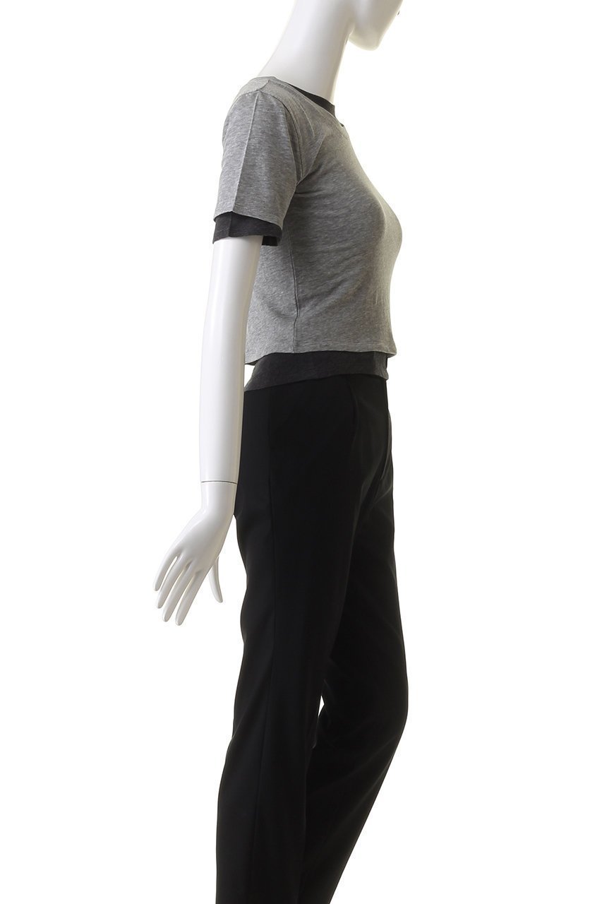 【プランク プロジェクト/PRANK PROJECT】のダブルレイヤードTEE / Double Layered Tee 人気、トレンドファッション・服の通販 founy(ファニー) 　ファッション　Fashion　レディースファッション　Fashion for Women　トップス・カットソー　Cut & Sew Tops　シャツ・ブラウス・オフィスカジュアル　Elegant Blouses & Button-Ups　ロングTシャツ・Tシャツ　Longline T-Shirts & Tees　カットソー・ベーシックTシャツ　Cut-and-Sewn Tops / Stretch Tees & Basics　おすすめ　Recommended / Our Picks　カットソー　Cut and Sewn Top　ショート　Short, Short Length　ストレッチ　Stretch, Stretchy Fabric　スリーブ　Sleeve, Long Sleeve / Short Sleeve　other-3|ID: prp329100004932106 ipo3291000000037018434