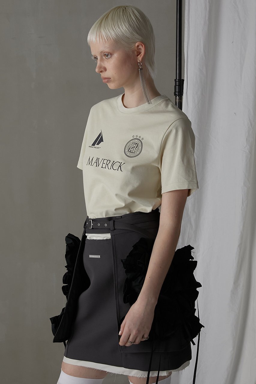 【プランク プロジェクト/PRANK PROJECT】のMAVERICK Tee 人気、トレンドファッション・服の通販 founy(ファニー) 　ファッション　Fashion　レディースファッション　Fashion for Women　トップス・カットソー　Cut & Sew Tops　シャツ・ブラウス・オフィスカジュアル　Elegant Blouses & Button-Ups　ロングTシャツ・Tシャツ　Longline T-Shirts & Tees　カットソー・ベーシックTシャツ　Cut-and-Sewn Tops / Stretch Tees & Basics　グラフィック　Graphic, Graphic Design　コンパクト　Compact, Small Size　ショート　Short, Short Length　スリーブ　Sleeve, Long Sleeve / Short Sleeve　ツイル　Twist, Twisted Detail　ボトム　Bottoms, Lower Wear　今季　This Season, Current Season　other-7|ID: prp329100004932108 ipo3291000000037018458