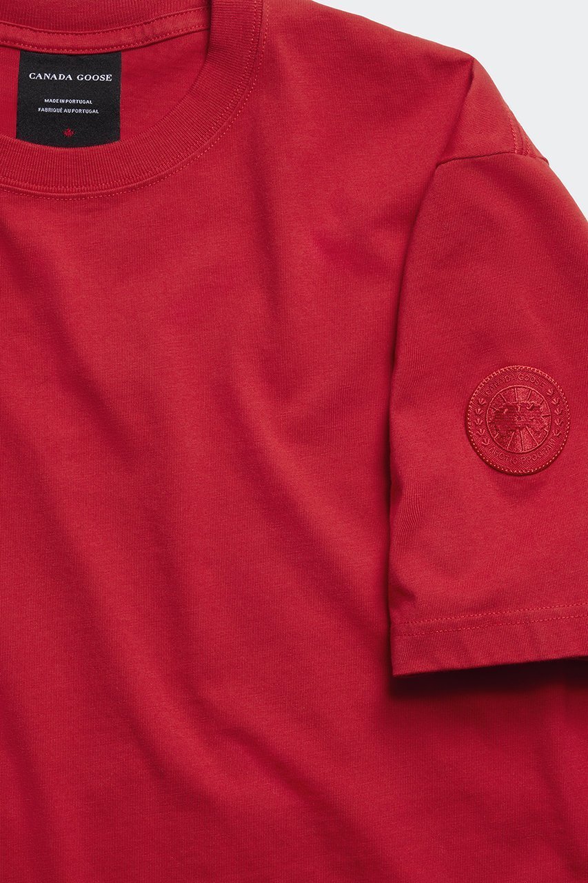 【カナダグース/CANADA GOOSE / MEN】の【MEN】1328MT Novo T-shirt with tonal disc ノヴォ Tシャツ 人気、トレンドファッション・服の通販 founy(ファニー) 　ファッション　Fashion　メンズファッション　Fashion for Men　トップス・カットソー　Cut & Sew Tops　メンズシャツ　Shirts　ショート　Short, Short Length　スリーブ　Sleeve, Long Sleeve / Short Sleeve　フィット　Fit, Slim Fit　フォルム　Silhouette, Form　リブニット　Rib Knit, Ribbed Knit　リラックス　Relax, Relaxed Fit　定番　Standard, Basic Item　other-2|ID: prp329100004932111 ipo3291000000037018481