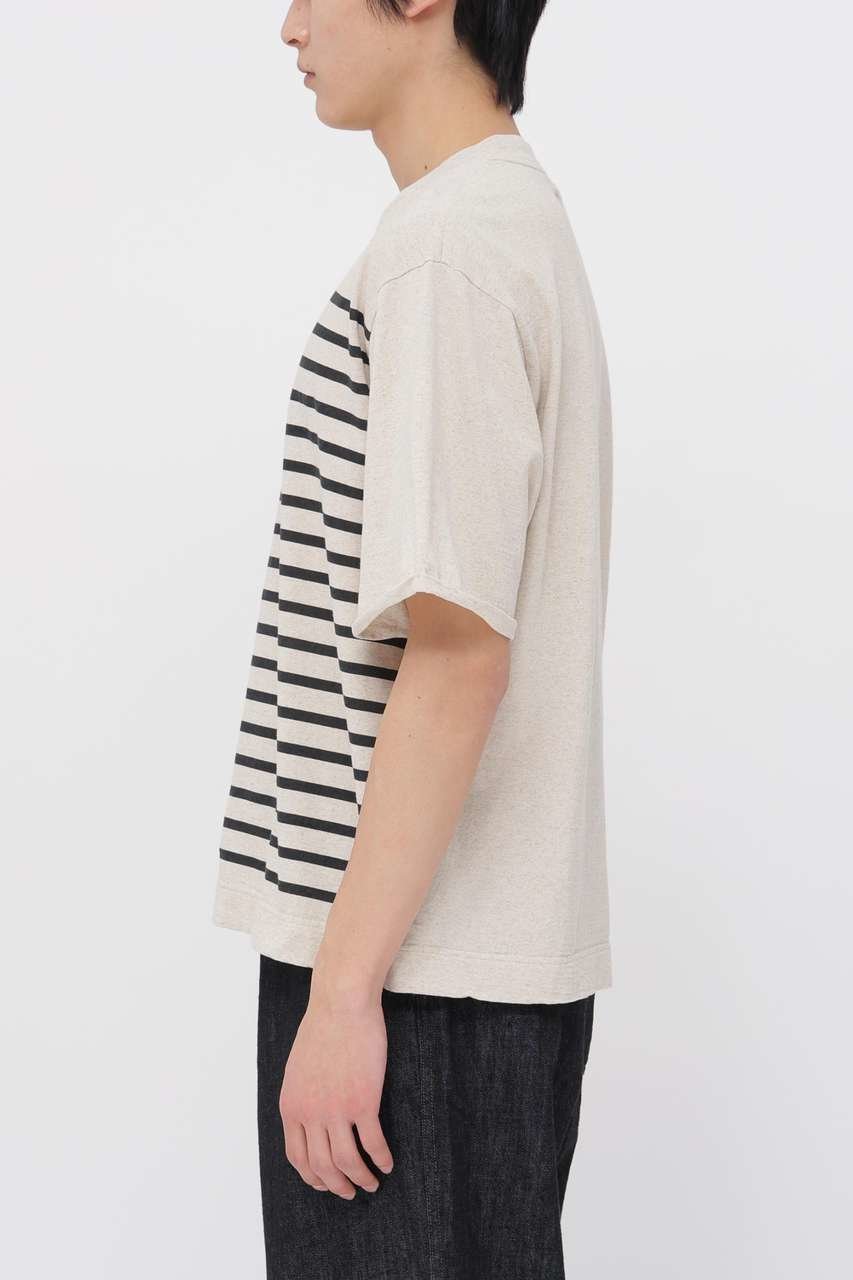【その他のブランド/Other】のBELGIAN LINEN COTTON JERSEY TOP 人気、トレンドファッション・服の通販 founy(ファニー) 　ファッション　Fashion　レディースファッション　Fashion for Women　トップス・カットソー　Cut & Sew Tops　シャツ・ブラウス・オフィスカジュアル　Elegant Blouses & Button-Ups　ロングTシャツ・Tシャツ　Longline T-Shirts & Tees　カットソー・ベーシックTシャツ　Cut-and-Sewn Tops / Stretch Tees & Basics　ショート　Short, Short Length　ストライプ　Stripe, Striped Pattern　スリーブ　Sleeve, Long Sleeve / Short Sleeve　リネン　Linen, Linen Fabric　リラックス　Relax, Relaxed Fit　ロールアップ　Roll-Up, Cuffed Hem　エレガント 上品　Elegant　other-5|ID: prp329100004932115 ipo3291000000037018509