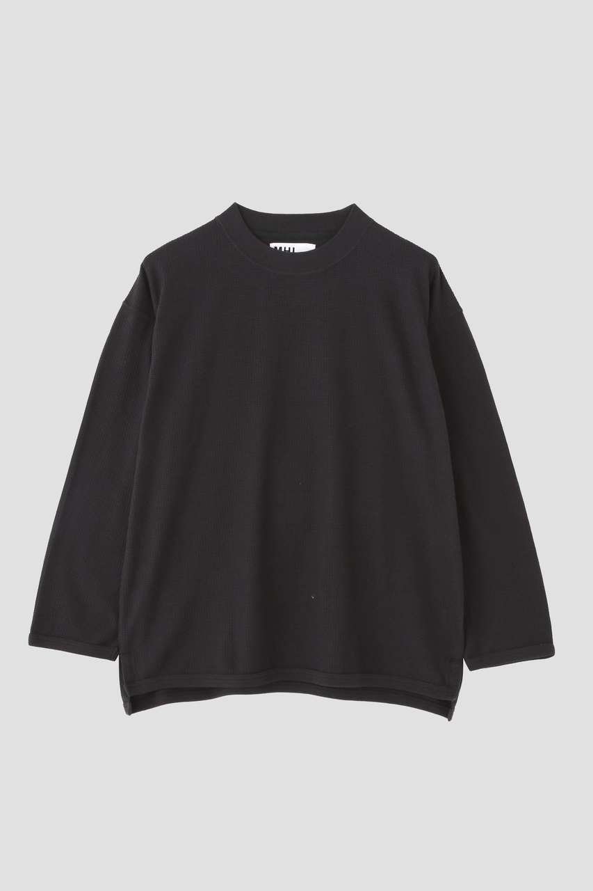 【その他のブランド/Other】のCOTTON JERSEY MESH TOP 人気、トレンドファッション・服の通販 founy(ファニー) 　ファッション　Fashion　レディースファッション　Fashion for Women　トップス・カットソー　Cut & Sew Tops　シャツ・ブラウス・オフィスカジュアル　Elegant Blouses & Button-Ups　ロングTシャツ・Tシャツ　Longline T-Shirts & Tees　カットソー・ベーシックTシャツ　Cut-and-Sewn Tops / Stretch Tees & Basics　カットソー　Cut and Sewn Top　スリーブ　Sleeve, Long Sleeve / Short Sleeve　ベーシック　Basic, Essential　ロング　Long, Long-Length　other-5|ID: prp329100004932117 ipo3291000000037018527