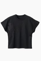 【ミューラル/MURRAL】のFlutter patchwork エンブロイダード トップス 人気、トレンドファッション・服の通販 founy(ファニー) ファッション Fashion レディースファッション Fashion for Women トップス・カットソー Cut & Sew Tops シャツ・ブラウス・オフィスカジュアル Elegant Blouses & Button-Ups ロングTシャツ・Tシャツ Longline T-Shirts & Tees カットソー・ベーシックTシャツ Cut-and-Sewn Tops / Stretch Tees & Basics オーガンジー Organza Fabric シアー Sheer, See-Through ショート Short, Short Length スリーブ Sleeve, Long Sleeve / Short Sleeve チュール Tulip, Tulip Motif パッチワーク Patchwork, Mixed Fabric thumbnail ブラック|ID: prp329100004932124 ipo3291000000037018583