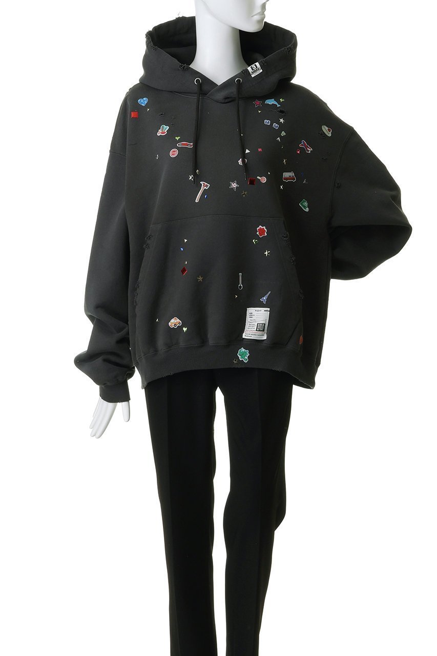 【メゾン ミハラヤスヒロ/Maison MIHARA YASUHIRO】の【Maison MIHARA YASUHIRO】KIDS STICKER フーディー 人気、トレンドファッション・服の通販 founy(ファニー) 　ファッション　Fashion　レディースファッション　Fashion for Women　トップス・カットソー　Cut & Sew Tops　シャツ・ブラウス・オフィスカジュアル　Elegant Blouses & Button-Ups　レディースパーカー・カジュアルフーディー　Casual Hoodies & Sweatshirts　ロングTシャツ・Tシャツ　Longline T-Shirts & Tees　スウェット・クルーネックトップス　Sweatshirts & Crewnecks / Relaxed Fit Sweat Tops　カットソー・ベーシックTシャツ　Cut-and-Sewn Tops / Stretch Tees & Basics　other-2|ID: prp329100004932125 ipo3291000000037018594