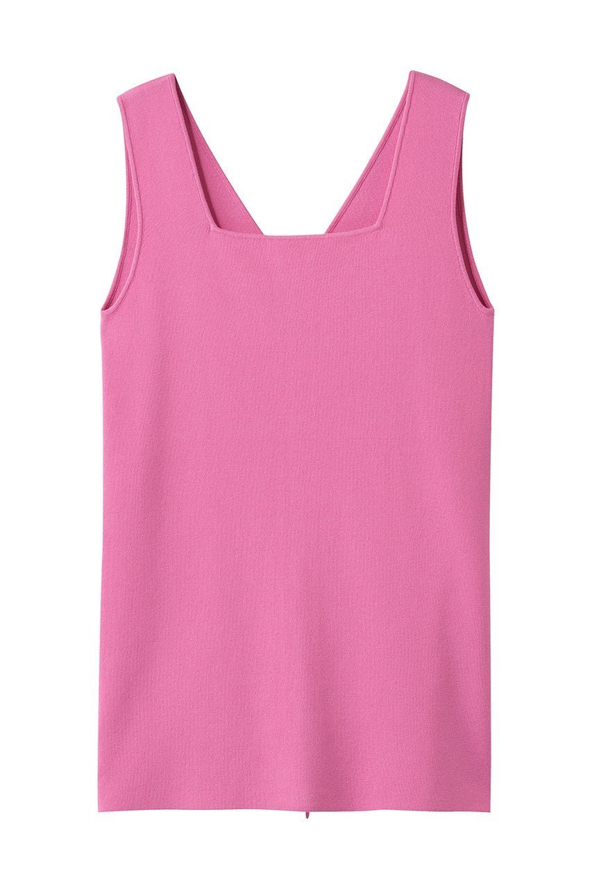 【アンクレイヴ/uncrave】の2WAYタンクトップ インテリア・キッズ・メンズ・レディースファッション・服の通販 founy(ファニー) 　ファッション　Fashion　レディースファッション　Fashion for Women　トップス・カットソー　Cut & Sew Tops　キャミソール&ノースリーブ　Camisoles & Sleeveless Tops　シャツ・ブラウス・オフィスカジュアル　Elegant Blouses & Button-Ups　ロングTシャツ・Tシャツ　Longline T-Shirts & Tees　カットソー・ベーシックTシャツ　Cut-and-Sewn Tops / Stretch Tees & Basics　なめらか　Smooth, Silky Texture　キャミソール　Camisole, Spaghetti Strap Top　スクエア　Square, Square Shape　ストレッチ　Stretch, Stretchy Fabric　スリット　Slit, Slit Detail　タンク　Tank Top, Sleeveless Top　フィット　Fit, Slim Fit　ボックス　Boxy, Box Shape　ピンク|ID: prp329100004932126 ipo3291000000037018601
