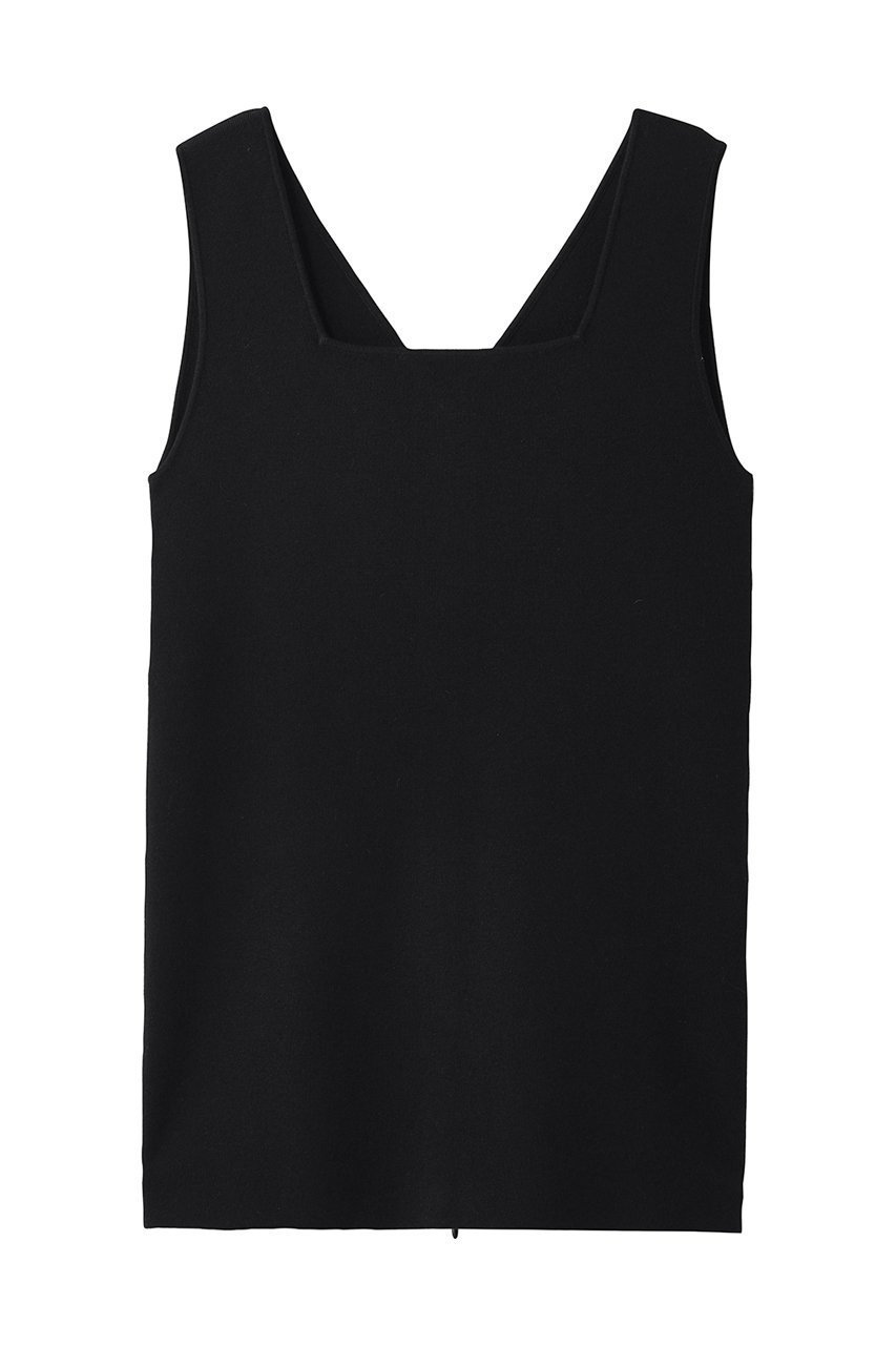 【アンクレイヴ/uncrave】の2WAYタンクトップ インテリア・キッズ・メンズ・レディースファッション・服の通販 founy(ファニー) 　ファッション　Fashion　レディースファッション　Fashion for Women　トップス・カットソー　Cut & Sew Tops　キャミソール&ノースリーブ　Camisoles & Sleeveless Tops　シャツ・ブラウス・オフィスカジュアル　Elegant Blouses & Button-Ups　ロングTシャツ・Tシャツ　Longline T-Shirts & Tees　カットソー・ベーシックTシャツ　Cut-and-Sewn Tops / Stretch Tees & Basics　なめらか　Smooth, Silky Texture　キャミソール　Camisole, Spaghetti Strap Top　スクエア　Square, Square Shape　ストレッチ　Stretch, Stretchy Fabric　スリット　Slit, Slit Detail　タンク　Tank Top, Sleeveless Top　フィット　Fit, Slim Fit　ボックス　Boxy, Box Shape　ブラック|ID: prp329100004932126 ipo3291000000037018604