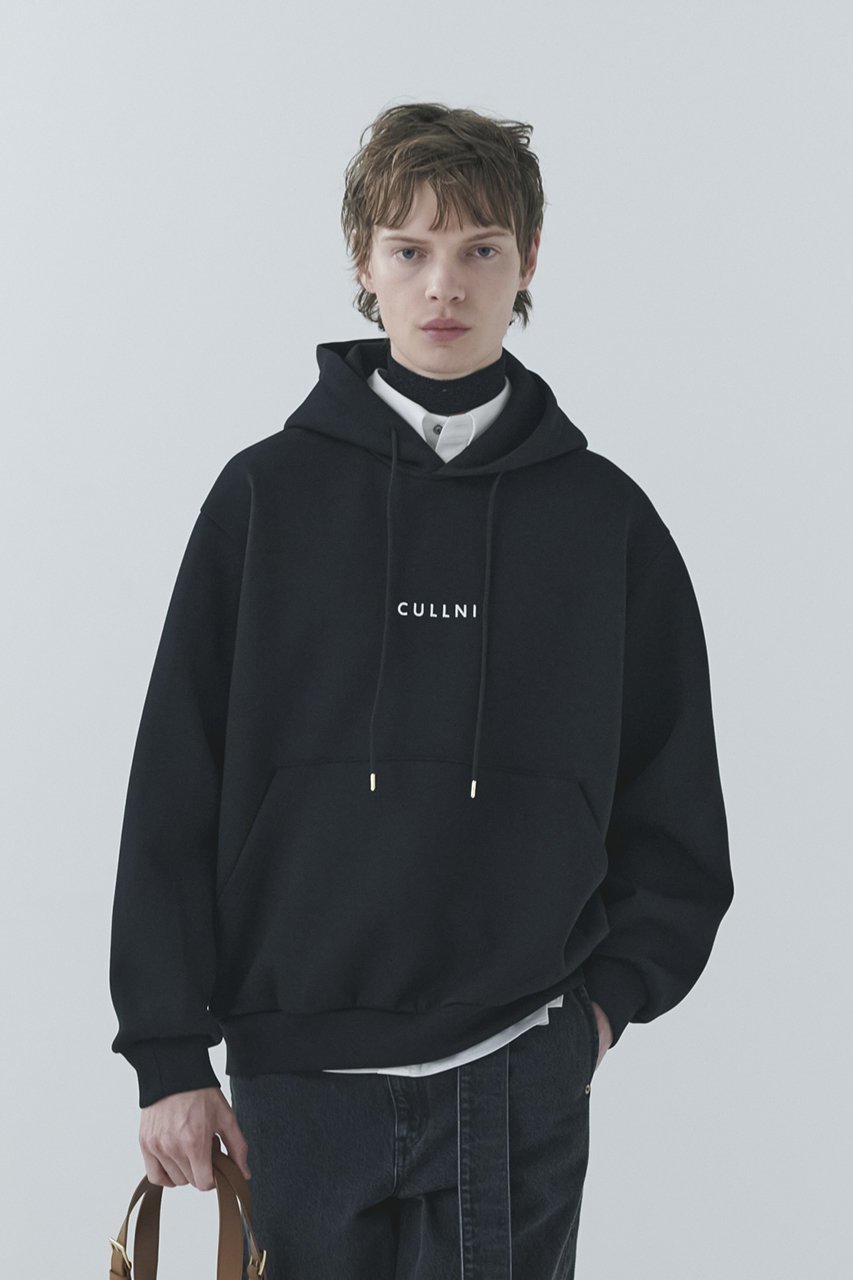 【クルニ/CULLNI】の【UNISEX】CULLNI Logo エンブロイダリー フーディー 人気、トレンドファッション・服の通販 founy(ファニー) 　ファッション　Fashion　レディースファッション　Fashion for Women　トップス・カットソー　Cut & Sew Tops　シャツ・ブラウス・オフィスカジュアル　Elegant Blouses & Button-Ups　レディースパーカー・カジュアルフーディー　Casual Hoodies & Sweatshirts　ロングTシャツ・Tシャツ　Longline T-Shirts & Tees　スウェット・クルーネックトップス　Sweatshirts & Crewnecks / Relaxed Fit Sweat Tops　カットソー・ベーシックTシャツ　Cut-and-Sewn Tops / Stretch Tees & Basics　ユニセックス　Unisex, Genderless　なめらか　Smooth, Silky Texture　エンブロイダリー　Embroidery Design　ベーシック　Basic, Essential　ポケット　Pocket, Pocket Detail　エレガント 上品　Elegant　定番　Standard, Basic Item　other-7|ID: prp329100004932131 ipo3291000000037018655