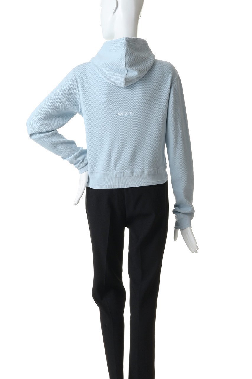 【サードマガジン/THIRD MAGAZINE】の【別注】FAITH MILLS/ロゴ刺繍サーマルパーカー 人気、トレンドファッション・服の通販 founy(ファニー) 　ファッション　Fashion　レディースファッション　Fashion for Women　トップス・カットソー　Cut & Sew Tops　シャツ・ブラウス・オフィスカジュアル　Elegant Blouses & Button-Ups　レディースパーカー・カジュアルフーディー　Casual Hoodies & Sweatshirts　ロングTシャツ・Tシャツ　Longline T-Shirts & Tees　スウェット・クルーネックトップス　Sweatshirts & Crewnecks / Relaxed Fit Sweat Tops　カットソー・ベーシックTシャツ　Cut-and-Sewn Tops / Stretch Tees & Basics　コンパクト　Compact, Small Size　サーマル　Thermal, Waffle Knit　ショート　Short, Short Length　エレガント 上品　Elegant　別注　Limited Edition, Custom Order　other-4|ID: prp329100004932139 ipo3291000000037018724