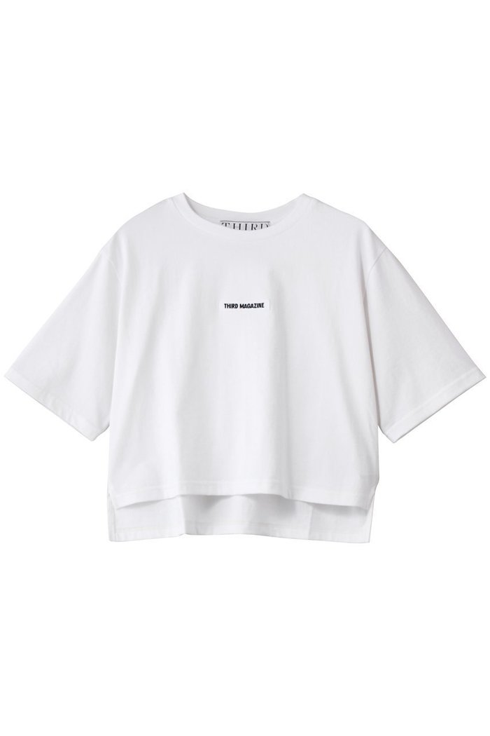 【サードマガジン/THIRD MAGAZINE】のグログランロゴクロップドTシャツ インテリア・キッズ・メンズ・レディースファッション・服の通販 founy(ファウニー) https://founy.com/ ファッション Fashion レディースファッション Fashion for Women トップス・カットソー Cut & Sew Tops シャツ・ブラウス・オフィスカジュアル Elegant Blouses & Button-Ups ロングTシャツ・Tシャツ Longline T-Shirts & Tees カットソー・ベーシックTシャツ Cut-and-Sewn Tops / Stretch Tees & Basics クロップド Cropped, Short Length ショート Short, Short Length シンプル Simple, Minimal スリーブ Sleeve, Long Sleeve / Short Sleeve トレンド Trend, Trending Now 半袖 Short Sleeve, Half Sleeve |ID: prp329100004932142 ipo3291000000037018739