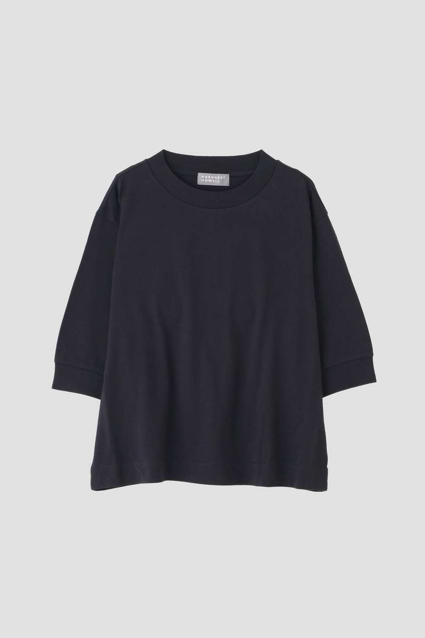 【マーガレットハウエル/MARGARET HOWELL】のTWIST COTTON JERSEY TOP 人気、トレンドファッション・服の通販 founy(ファニー) 　ファッション　Fashion　レディースファッション　Fashion for Women　トップス・カットソー　Cut & Sew Tops　シャツ・ブラウス・オフィスカジュアル　Elegant Blouses & Button-Ups　ロングTシャツ・Tシャツ　Longline T-Shirts & Tees　カットソー・ベーシックTシャツ　Cut-and-Sewn Tops / Stretch Tees & Basics　ショート　Short, Short Length　スリーブ　Sleeve, Long Sleeve / Short Sleeve　バランス　Balance, Style Balance　フィット　Fit, Slim Fit　フォルム　Silhouette, Form　エレガント 上品　Elegant　other-4|ID: prp329100004932145 ipo3291000000037018767