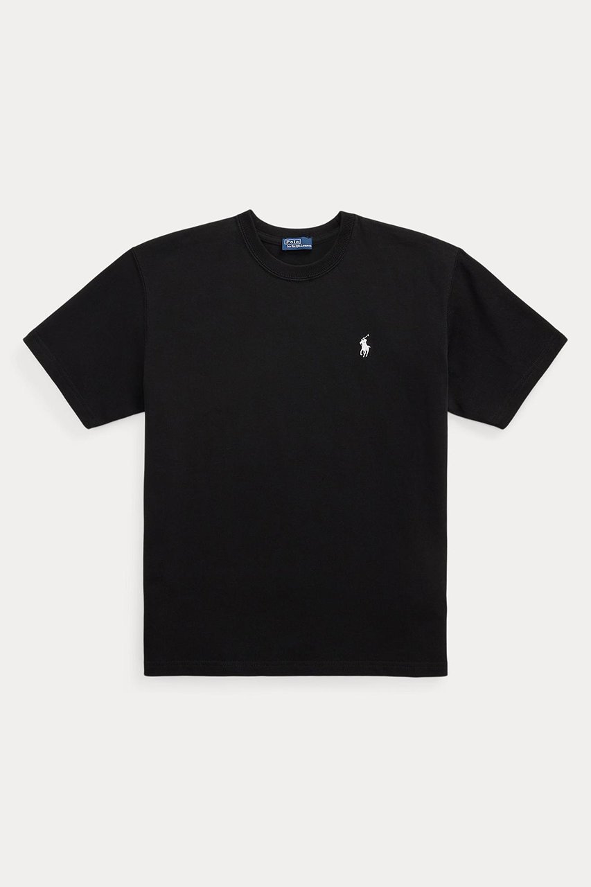 【ラルフローレン/RALPH LAUREN】の【POLO RALPH LAUREN】コットン ジャージー クルーネック Tシャツ インテリア・キッズ・メンズ・レディースファッション・服の通販 founy(ファニー) 　ファッション　Fashion　レディースファッション　Fashion for Women　トップス・カットソー　Cut & Sew Tops　シャツ・ブラウス・オフィスカジュアル　Elegant Blouses & Button-Ups　ロングTシャツ・Tシャツ　Longline T-Shirts & Tees　カットソー・ベーシックTシャツ　Cut-and-Sewn Tops / Stretch Tees & Basics　インナー　Innerwear　ショート　Short, Short Length　ジャケット　Jacket, Outerwear　スリーブ　Sleeve, Long Sleeve / Short Sleeve　デニム　Denim, Jeans Material　フィット　Fit, Slim Fit　リラックス　Relax, Relaxed Fit　エレガント 上品　Elegant　ブラック|ID: prp329100004932146 ipo3291000000037018771