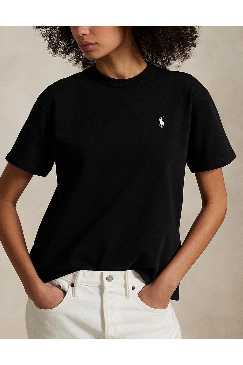 【ラルフローレン/RALPH LAUREN】の【POLO RALPH LAUREN】コットン ジャージー クルーネック Tシャツ 人気、トレンドファッション・服の通販 founy(ファニー) 　ファッション　Fashion　レディースファッション　Fashion for Women　トップス・カットソー　Cut & Sew Tops　シャツ・ブラウス・オフィスカジュアル　Elegant Blouses & Button-Ups　ロングTシャツ・Tシャツ　Longline T-Shirts & Tees　カットソー・ベーシックTシャツ　Cut-and-Sewn Tops / Stretch Tees & Basics　インナー　Innerwear　ショート　Short, Short Length　ジャケット　Jacket, Outerwear　スリーブ　Sleeve, Long Sleeve / Short Sleeve　デニム　Denim, Jeans Material　フィット　Fit, Slim Fit　リラックス　Relax, Relaxed Fit　エレガント 上品　Elegant　other-3|ID: prp329100004932146 ipo3291000000037018773
