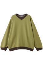【キャサリンハムネット/KATHARINE HAMNETT LONDON】の【UNISEX】バイカラーリブオーバーサイズスウェットプルオーバー 人気、トレンドファッション・服の通販 founy(ファニー) ファッション Fashion レディースファッション Fashion for Women トップス・カットソー Cut & Sew Tops シャツ・ブラウス・オフィスカジュアル Elegant Blouses & Button-Ups レディースパーカー・カジュアルフーディー Casual Hoodies & Sweatshirts ロングTシャツ・Tシャツ Longline T-Shirts & Tees カジュアルプルオーバー・ニットトップス Pullovers & Knit Tops / Casual Pullovers スウェット・クルーネックトップス Sweatshirts & Crewnecks / Relaxed Fit Sweat Tops カットソー・ベーシックTシャツ Cut-and-Sewn Tops / Stretch Tees & Basics ユニセックス Unisex, Genderless ヴィンテージ Vintage Style 定番 Standard, Basic Item thumbnail グリーン|ID: prp329100004932151 ipo3291000000037018812