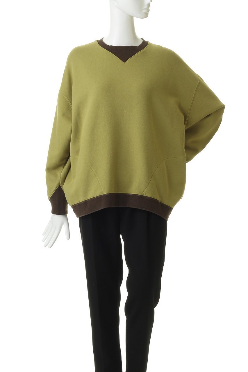 【キャサリンハムネット/KATHARINE HAMNETT LONDON】の【UNISEX】バイカラーリブオーバーサイズスウェットプルオーバー 人気、トレンドファッション・服の通販 founy(ファニー) 　ファッション　Fashion　レディースファッション　Fashion for Women　トップス・カットソー　Cut & Sew Tops　シャツ・ブラウス・オフィスカジュアル　Elegant Blouses & Button-Ups　レディースパーカー・カジュアルフーディー　Casual Hoodies & Sweatshirts　ロングTシャツ・Tシャツ　Longline T-Shirts & Tees　カジュアルプルオーバー・ニットトップス　Pullovers & Knit Tops / Casual Pullovers　スウェット・クルーネックトップス　Sweatshirts & Crewnecks / Relaxed Fit Sweat Tops　カットソー・ベーシックTシャツ　Cut-and-Sewn Tops / Stretch Tees & Basics　ユニセックス　Unisex, Genderless　ヴィンテージ　Vintage Style　定番　Standard, Basic Item　other-2|ID: prp329100004932151 ipo3291000000037018814