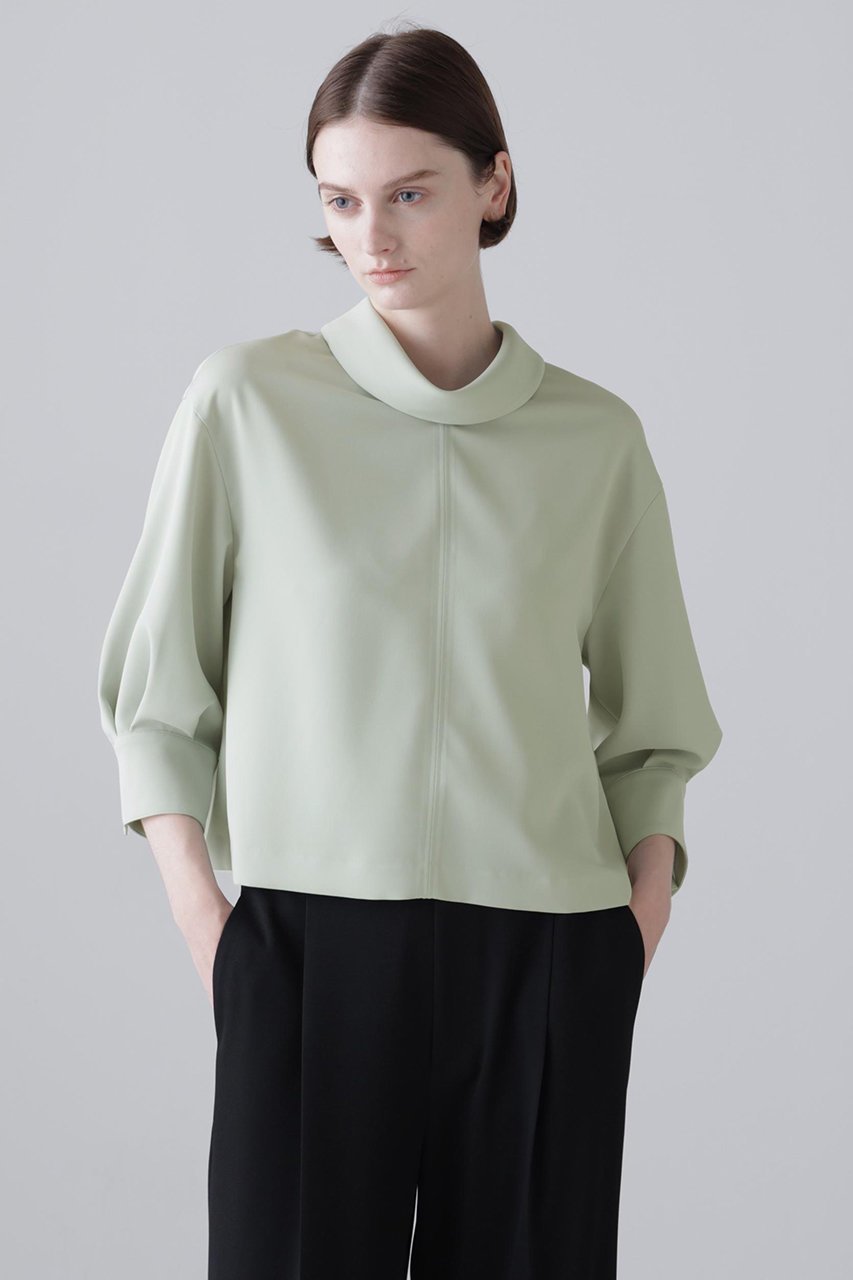 【アドーア/ADORE】のドライタッチクロスブラウス 人気、トレンドファッション・服の通販 founy(ファニー) 　ファッション　Fashion　レディースファッション　Fashion for Women　トップス・カットソー　Cut & Sew Tops　シャツ・ブラウス・オフィスカジュアル　Elegant Blouses & Button-Ups　おすすめ　Recommended / Our Picks　スリーブ　Sleeve, Long Sleeve / Short Sleeve　セットアップ　Set-Up, Coordinated Outfit　ツイル　Twist, Twisted Detail　ドレープ　Drape, Draping Fabric　ロング　Long, Long-Length　エレガント 上品　Elegant　再入荷　Restock / Back in Stock　other-2|ID: prp329100004932169 ipo3291000000037018954