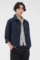 【マーガレットハウエル/MARGARET HOWELL】のFADED LINEN BLOUSON ブルー|ID: prp329100004932170 ipo3291000000037018960