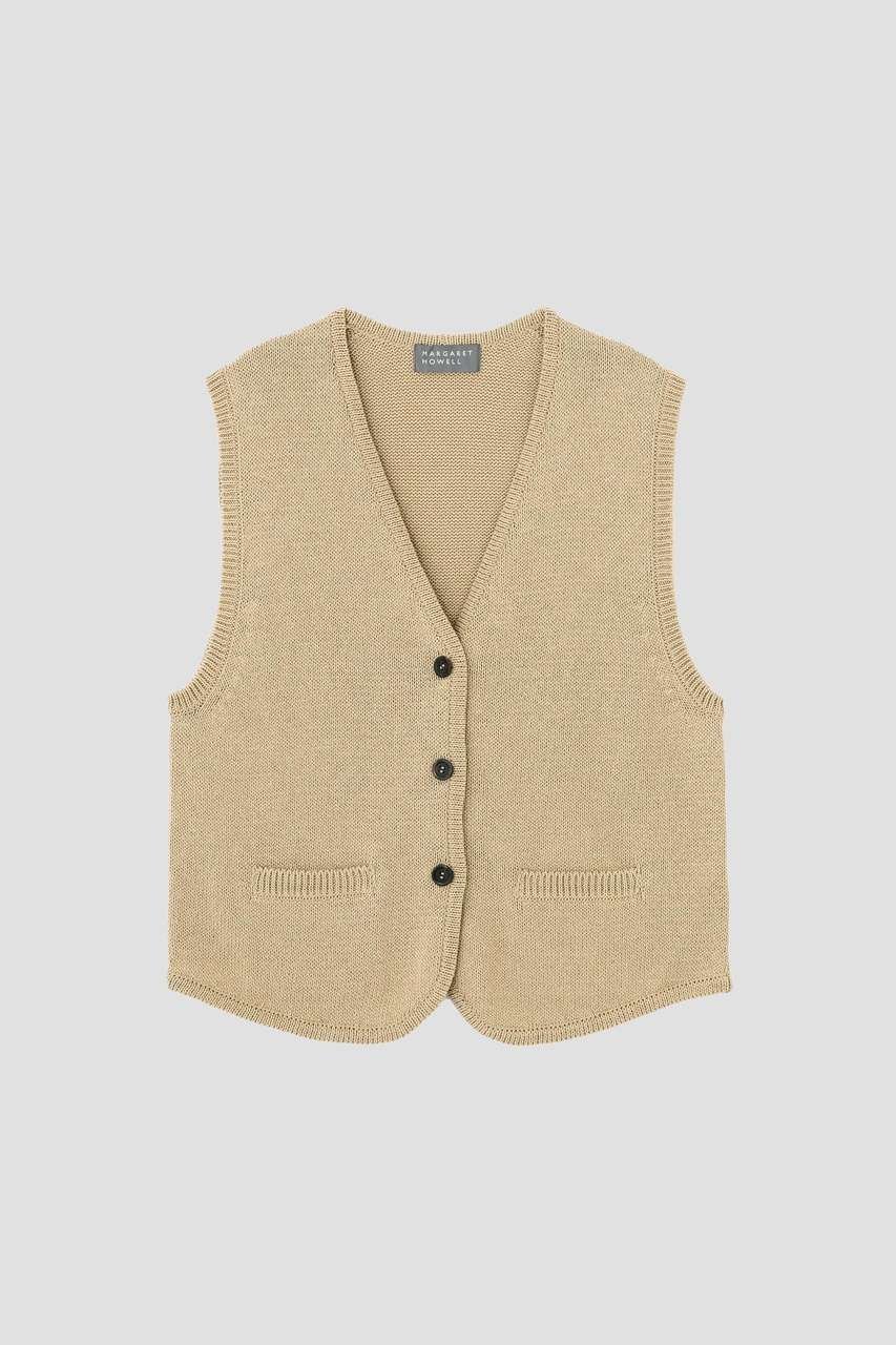 【マーガレットハウエル/MARGARET HOWELL】のPAPER COTTON KNITWEAR 人気、トレンドファッション・服の通販 founy(ファニー) 　ファッション　Fashion　レディースファッション　Fashion for Women　アウター　Coat / Outerwear Collection　レディースジャケット・軽アウター　Jackets　シンプル　Simple, Minimal　ジャケット　Jacket, Outerwear　タンク　Tank Top, Sleeveless Top　テーラード　Tailored, Tailored Fit　ベスト　Vest, Waistcoat　other-3|ID: prp329100004932172 ipo3291000000037018980