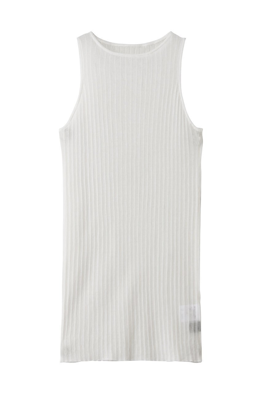 【アンクレイヴ/uncrave】のランダムリブシアーニット タンクトップ 人気、トレンドファッション・服の通販 founy(ファニー) 　ファッション　Fashion　レディースファッション　Fashion for Women　トップス・カットソー　Cut & Sew Tops　ニット　Knit Tops & Sweaters　カジュアルプルオーバー・ニットトップス　Pullovers & Knit Tops / Casual Pullovers　インナー　Innerwear　コーティング　Coating, Coated Finish　シンプル　Simple, Minimal　タンク　Tank Top, Sleeveless Top　デコルテ　Décolleté, Neckline　 other-1|ID: prp329100004932175 ipo3291000000037018996