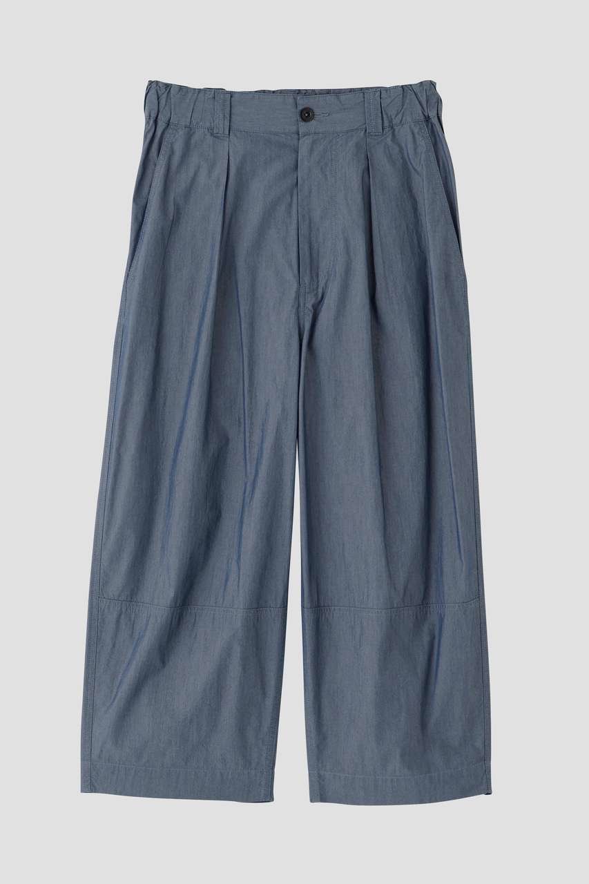 【マーガレットハウエル/MARGARET HOWELL】のSUPERLIGHT COTTON NYLON TROUSERS 人気、トレンドファッション・服の通販 founy(ファニー) 　ファッション　Fashion　レディースファッション　Fashion for Women　パンツ　Pants & Trousers　クロップド　Cropped, Short Length　シャンブレー　Chambray, Denim-Like Fabric　テーパード　Tapered, Tapered Pants　ドローストリング　Drawstring, Pull Cord　バランス　Balance, Style Balance　リラックス　Relax, Relaxed Fit　ワッシャー　Washer, Crinkled Finish　other-5|ID: prp329100004932180 ipo3291000000037019039