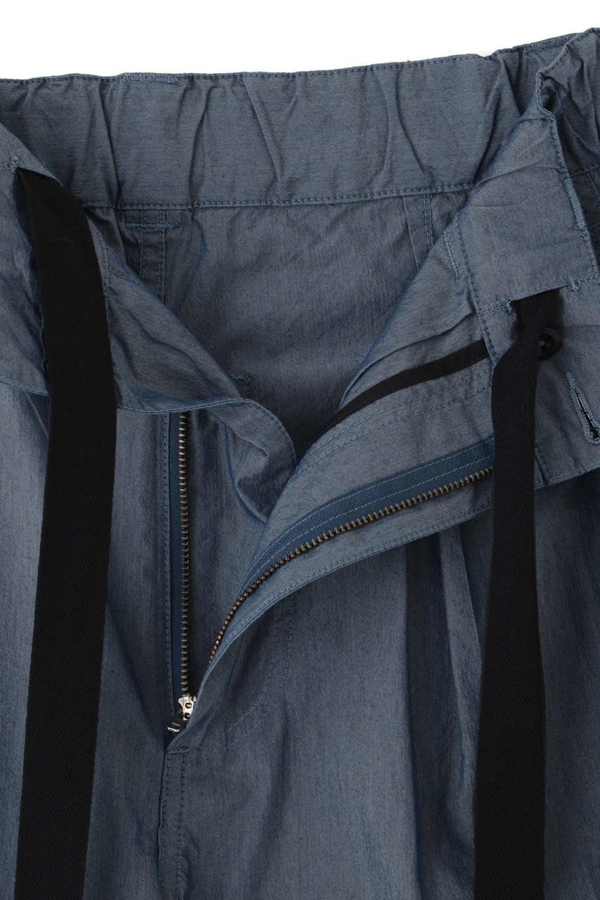 【マーガレットハウエル/MARGARET HOWELL】のSUPERLIGHT COTTON NYLON TROUSERS 人気、トレンドファッション・服の通販 founy(ファニー) 　ファッション　Fashion　レディースファッション　Fashion for Women　パンツ　Pants & Trousers　クロップド　Cropped, Short Length　シャンブレー　Chambray, Denim-Like Fabric　テーパード　Tapered, Tapered Pants　ドローストリング　Drawstring, Pull Cord　バランス　Balance, Style Balance　リラックス　Relax, Relaxed Fit　ワッシャー　Washer, Crinkled Finish　other-8|ID: prp329100004932180 ipo3291000000037019042