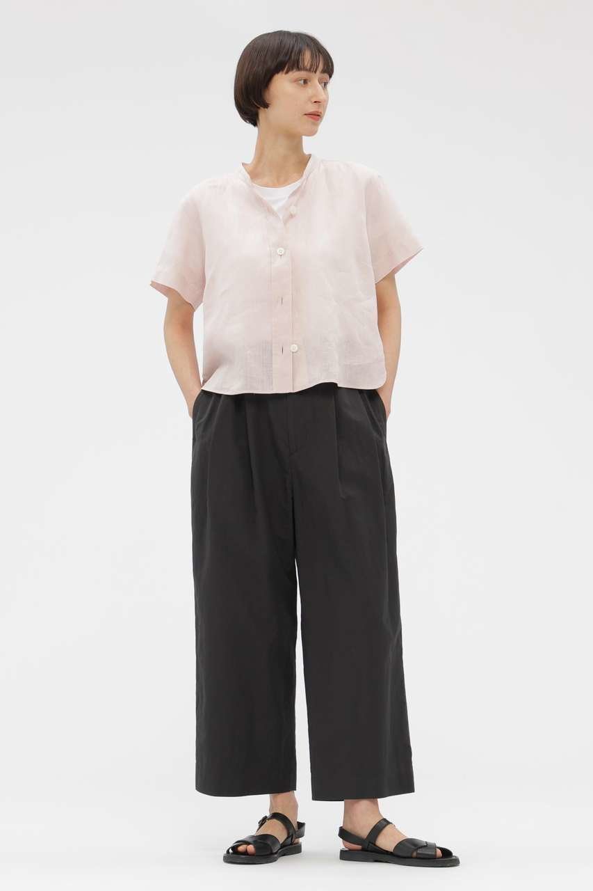 【マーガレットハウエル/MARGARET HOWELL】のCOTTON LINEN TROUSERS 人気、トレンドファッション・服の通販 founy(ファニー) 　ファッション　Fashion　レディースファッション　Fashion for Women　パンツ　Pants & Trousers　クロップド　Cropped, Short Length　フロント　Front, Front Design　リネン　Linen, Linen Fabric　other-3|ID: prp329100004932182 ipo3291000000037019056