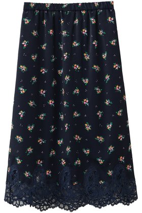 【ミュベール/MUVEIL】 ティーカップフラワープリントスカート人気、トレンドファッション・服の通販 founy(ファニー) ファッション Fashion レディースファッション Fashion for Women スカート Skirts サテン Satin, Glossy Fabric プリント Print, Printed Pattern モチーフ Motif, Design Theme レース Lace, Lace Fabric エレガント 上品 Elegant |ID:prp329100004932186