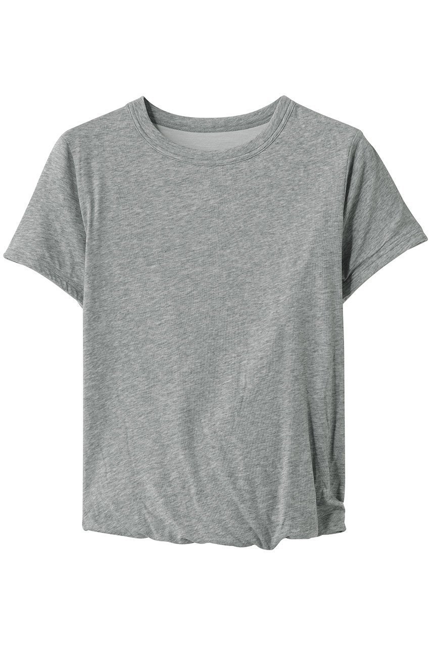 【エリオポール/heliopole】の【muller of yoshiokubo】リバーシブルツイストトップ インテリア・キッズ・メンズ・レディースファッション・服の通販 founy(ファニー) 　ファッション　Fashion　レディースファッション　Fashion for Women　トップス・カットソー　Cut & Sew Tops　シャツ・ブラウス・オフィスカジュアル　Elegant Blouses & Button-Ups　ロングTシャツ・Tシャツ　Longline T-Shirts & Tees　カットソー・ベーシックTシャツ　Cut-and-Sewn Tops / Stretch Tees & Basics　コンパクト　Compact, Small Size　ショート　Short, Short Length　スリーブ　Sleeve, Long Sleeve / Short Sleeve　ツイスト　Tweed, Tweed Fabric　フレア　Flare, Flared　ボトム　Bottoms, Lower Wear　グレー|ID: prp329100004932187 ipo3291000000037019086