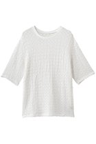 【エリオポール/heliopole】のストレッチレースBIG Tシャツ 人気、トレンドファッション・服の通販 founy(ファニー) ファッション Fashion レディースファッション Fashion for Women トップス・カットソー Cut & Sew Tops シャツ・ブラウス・オフィスカジュアル Elegant Blouses & Button-Ups ロングTシャツ・Tシャツ Longline T-Shirts & Tees カットソー・ベーシックTシャツ Cut-and-Sewn Tops / Stretch Tees & Basics ショート Short, Short Length ストレッチ Stretch, Stretchy Fabric スリーブ Sleeve, Long Sleeve / Short Sleeve レース Lace, Lace Fabric thumbnail ホワイト|ID: prp329100004932188 ipo3291000000037019094