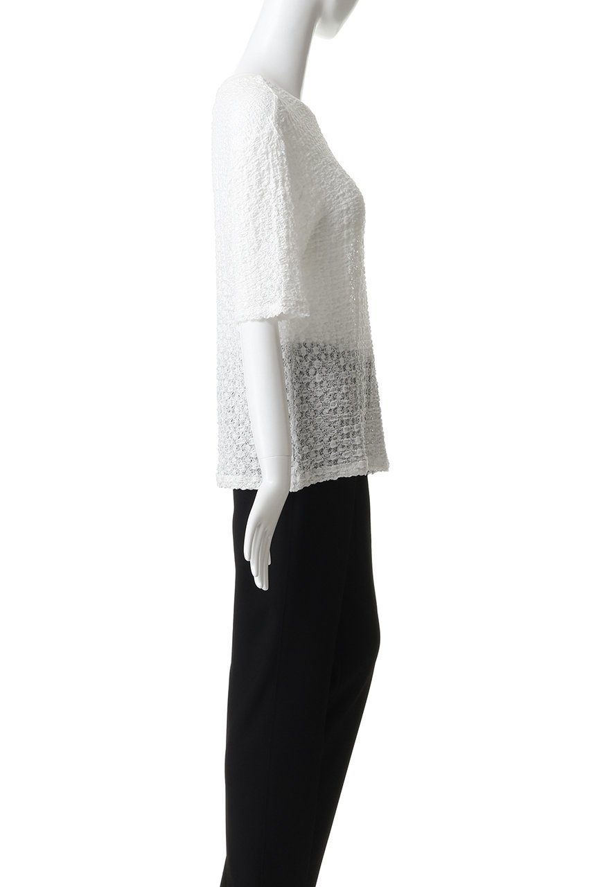 【エリオポール/heliopole】のストレッチレースBIG Tシャツ 人気、トレンドファッション・服の通販 founy(ファニー) 　ファッション　Fashion　レディースファッション　Fashion for Women　トップス・カットソー　Cut & Sew Tops　シャツ・ブラウス・オフィスカジュアル　Elegant Blouses & Button-Ups　ロングTシャツ・Tシャツ　Longline T-Shirts & Tees　カットソー・ベーシックTシャツ　Cut-and-Sewn Tops / Stretch Tees & Basics　ショート　Short, Short Length　ストレッチ　Stretch, Stretchy Fabric　スリーブ　Sleeve, Long Sleeve / Short Sleeve　レース　Lace, Lace Fabric　other-3|ID: prp329100004932188 ipo3291000000037019097