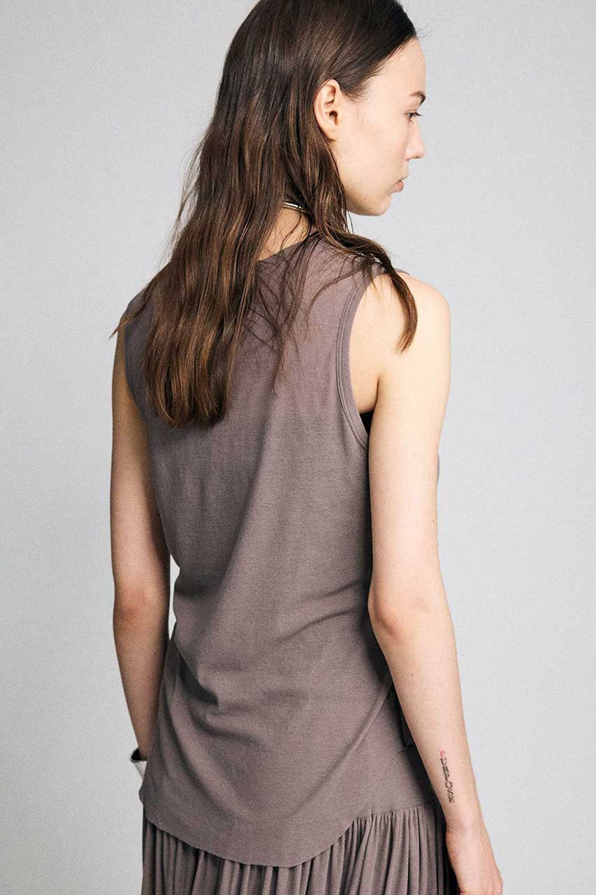 【ブリル/BRILL】のフライスヘンリーノースリーブ 人気、トレンドファッション・服の通販 founy(ファニー) 　ファッション　Fashion　レディースファッション　Fashion for Women　トップス・カットソー　Cut & Sew Tops　キャミソール&ノースリーブ　Camisoles & Sleeveless Tops　シャツ・ブラウス・オフィスカジュアル　Elegant Blouses & Button-Ups　ロングTシャツ・Tシャツ　Longline T-Shirts & Tees　カットソー・ベーシックTシャツ　Cut-and-Sewn Tops / Stretch Tees & Basics　キャミソール　Camisole, Spaghetti Strap Top　タンク　Tank Top, Sleeveless Top　フィット　Fit, Slim Fit　新作・新入荷　New Arrivals / New In　other-5|ID: prp329100004932194 ipo3291000000037019152