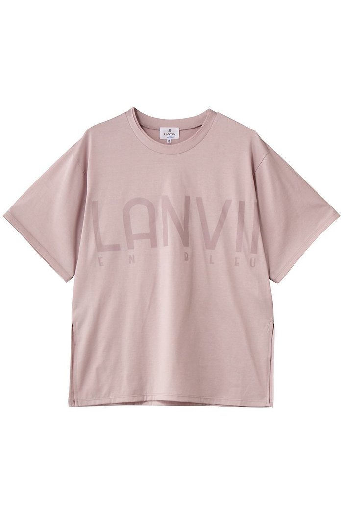 【ランバン オン ブルー/LANVIN en Bleu】のLANVIN EN BLEU ロゴTシャツ インテリア・キッズ・メンズ・レディースファッション・服の通販 founy(ファウニー) https://founy.com/ ファッション Fashion レディースファッション Fashion for Women トップス・カットソー Cut & Sew Tops シャツ・ブラウス・オフィスカジュアル Elegant Blouses & Button-Ups ロングTシャツ・Tシャツ Longline T-Shirts & Tees カットソー・ベーシックTシャツ Cut-and-Sewn Tops / Stretch Tees & Basics ショート Short, Short Length シルケット Silket, Silky Cotton スリーブ Sleeve, Long Sleeve / Short Sleeve プリント Print, Printed Pattern |ID: prp329100004932201 ipo3291000000037019211