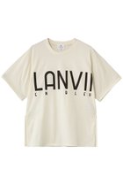 【ランバン オン ブルー/LANVIN en Bleu】のLANVIN EN BLEU ロゴTシャツ 人気、トレンドファッション・服の通販 founy(ファニー) ファッション Fashion レディースファッション Fashion for Women トップス・カットソー Cut & Sew Tops シャツ・ブラウス・オフィスカジュアル Elegant Blouses & Button-Ups ロングTシャツ・Tシャツ Longline T-Shirts & Tees カットソー・ベーシックTシャツ Cut-and-Sewn Tops / Stretch Tees & Basics ショート Short, Short Length シルケット Silket, Silky Cotton スリーブ Sleeve, Long Sleeve / Short Sleeve プリント Print, Printed Pattern thumbnail ベージュ|ID: prp329100004932201 ipo3291000000037019213